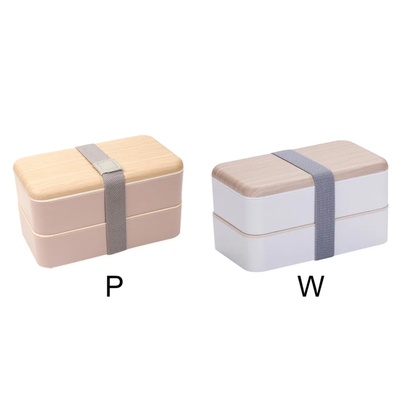 Portable Student Lunch Box Double Bento Box Camping Picnic Food Storage Container Lunch Box For KidsCaja De Almuerzo Lunchbox