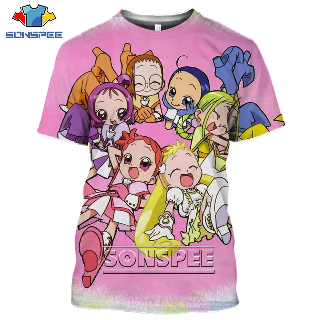 SONSPEE Ojamajo Doremi Magic Loli Sexy Tshirt 3D Printed Men Women Tees Tops Graphics Summer T-shirt Harajuku Anime Style Shirt 20513