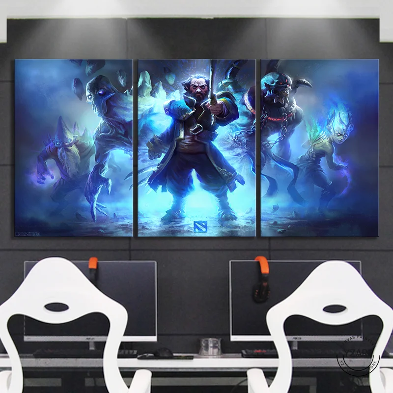  HD Wall Picture Living Room Decor Picture Dota 2 Video Games Art Wall Decor Paintings Dota Heroes F