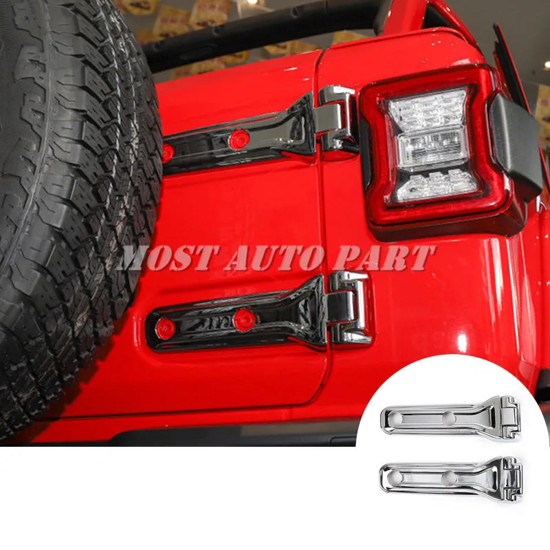 Задняя дверь запасная крышка шарнира шины отделка 4 шт. для Jeep Wrangler JL 2018 2019