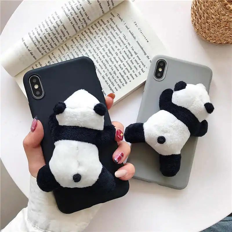 3D Toys Cartoon Panda Phone Case For Samsung Galaxy A51 A71 A10 A20 A30 A40 A50 A70 A60 A80 M10 M20 M30S A20E A01 A11 Cover | Мобильные