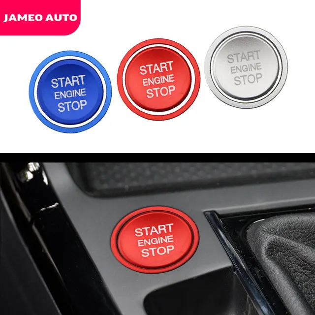 US $2.98 2PcsSet Car Engine Start Stop Button Ring Ignition Device Circle Trim Cover for VW Golf 7 MK7 GTI 