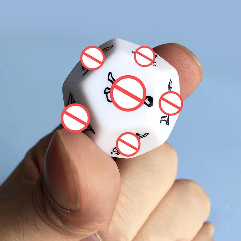 1PCS Sexy Dice Erotic Craps Noctilucent Dice Love Sex Dices Toys Adults Game Sex Cube Polyhedral