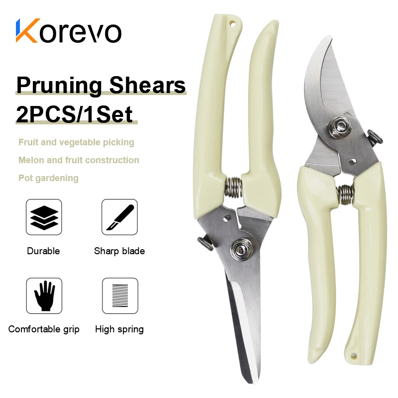 Gardening Pruner Tree Cutter Pruning Shear Scissor Stainless Steel Cutting Tools