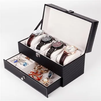 

Beautiful Storage Box Ring Earrings Organizer Ear Studs Jewelry Display Stand Holder Rack Showcase Plate Fashion Watch Box