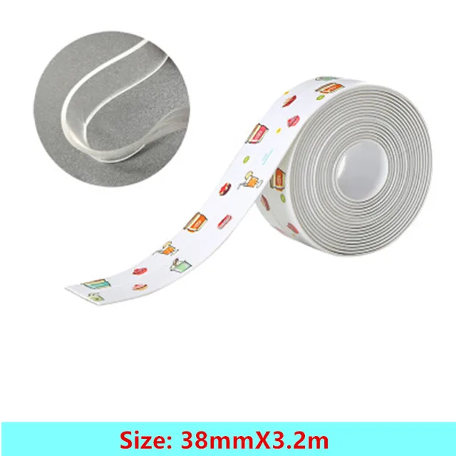 320CM PVC Waterproof Anti-mold Tape Kitchen Sink Stove Toilet Beauty Seam  Sticker Decorative Oil-proof Wall Sticker Sealing Tape - AliExpress Home  Improvement