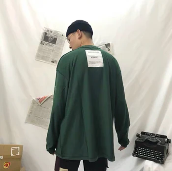 

Oversize Vetements Long Sleeve T Shirt Men Women Embroidery T-shirt Kanye West Vetement