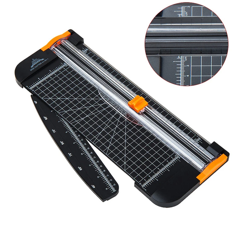 

A4 Paper Cutter Trimmer Scrapbooking Machine With Folding Ruler Automatic Security Safeguard For Craft Paper Coupon Label Photo