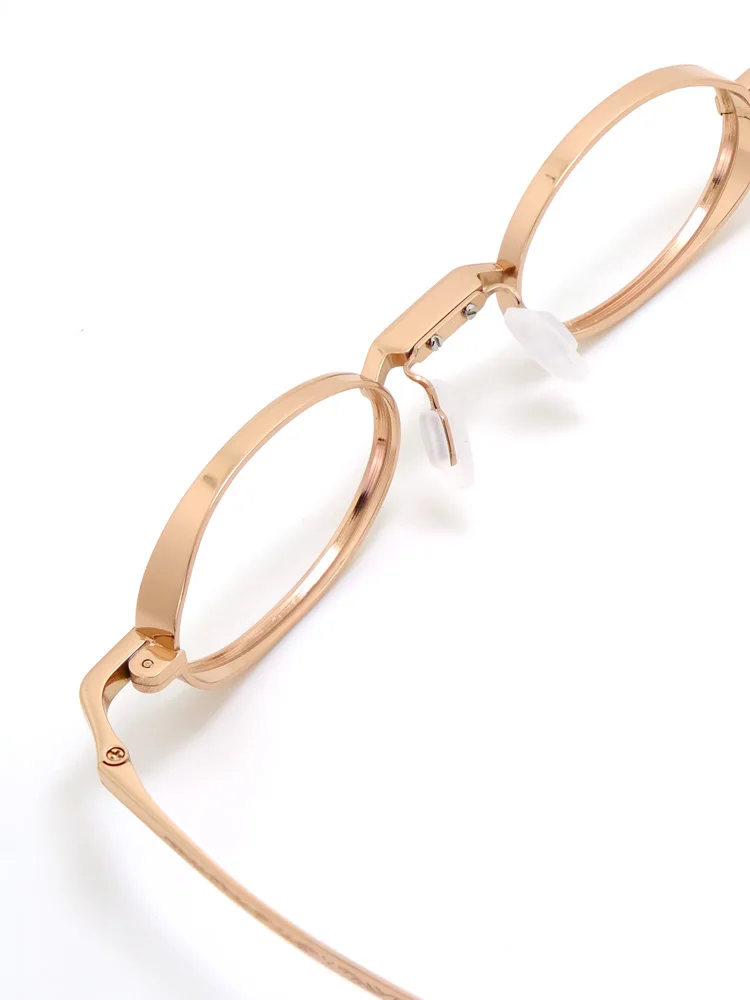 rose gold Эксклюзивный эргономичный дизайн титановая Рамка для близорукости предлагает вам более тонкий край и более легкий вес - Цвет оправы: rose gold