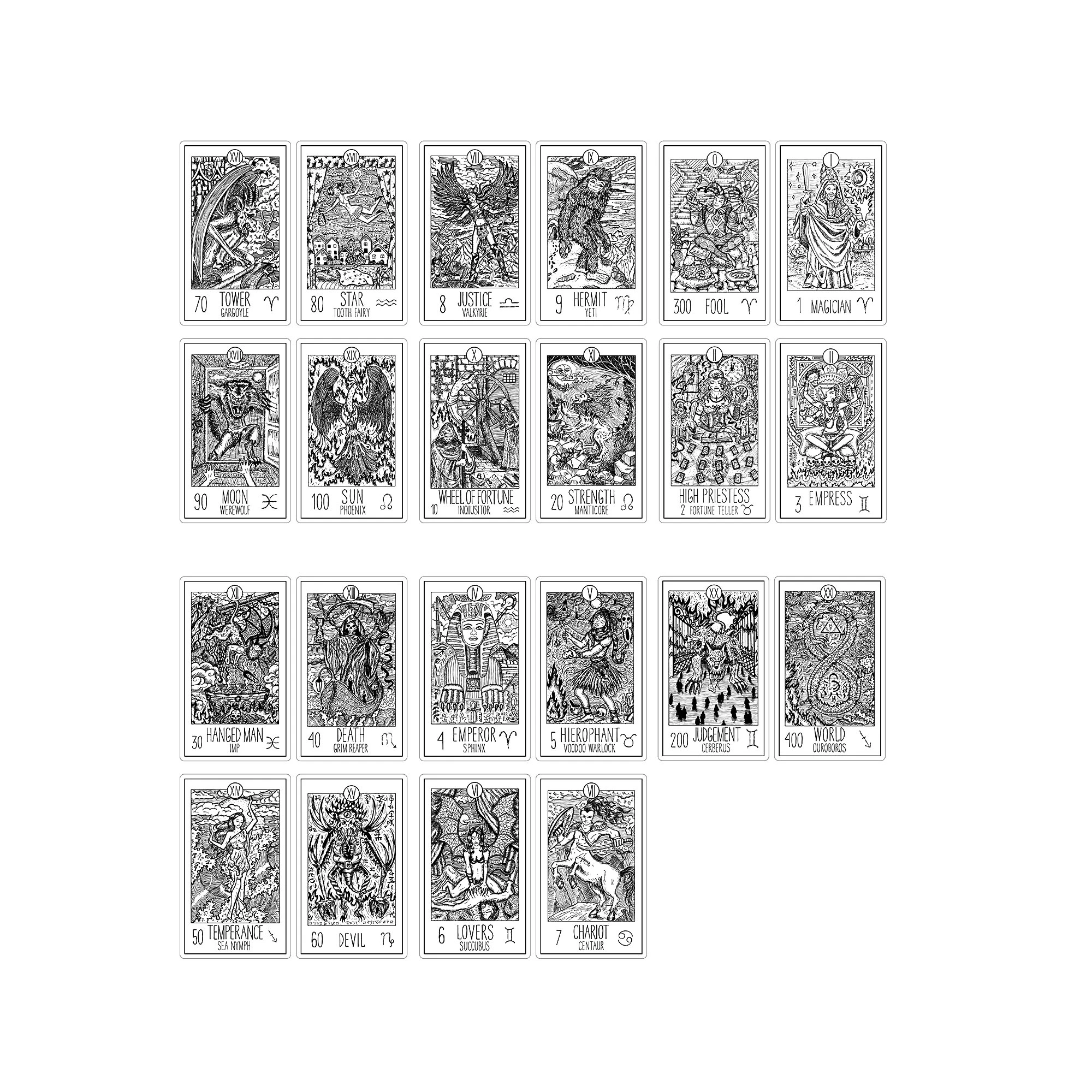 22 Fantasy Tarot Major Arcana Transparent Clear Stamp For Diy Scrapbooking/ card Making/kids Christmas Fun Decoration Supplies - Stamps - AliExpress
