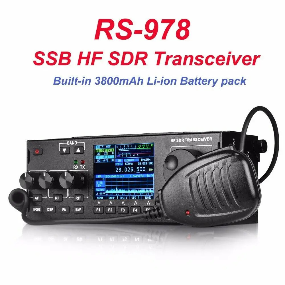 10 Вт RS-978 SSB HF SDR HAM трансивер передачи+ 4000 мАч батарея