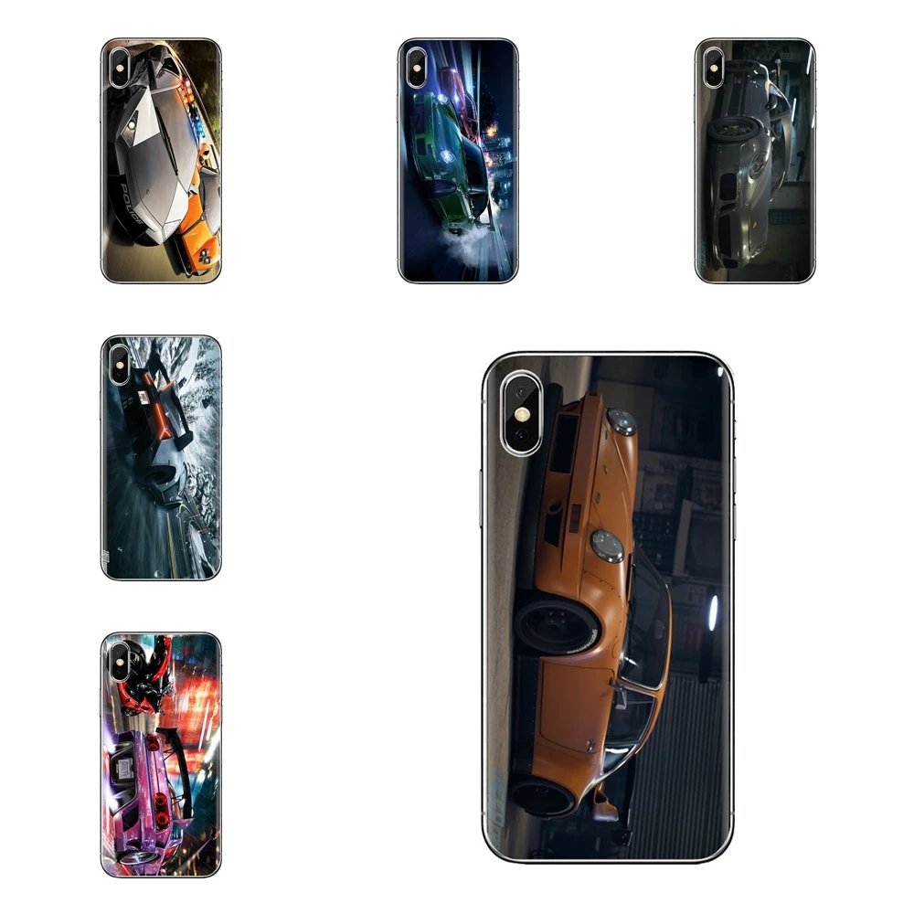 Transparent TPU Cases Cover For iPhone XS Max XR X 4 4S 5 5S 5C SE 6 6S 7 8 Plus Samsung Galaxy J1 J3 J5 J7 A3 A5 Need Speed |