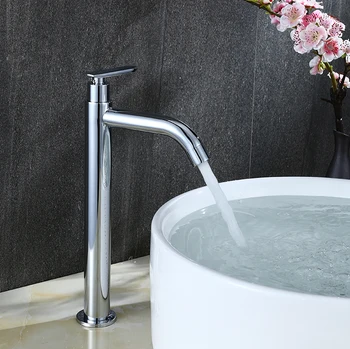 

Chrome Single Handle Bathroom Basin Faucets Cold Water Basin Sink Tap Water Kitchen Faucet