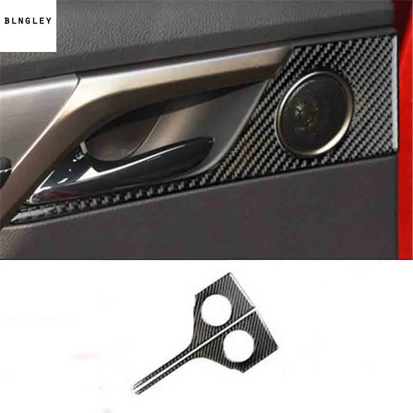 

2pcs/lot Epoxy glue carbon fiber grain rear Interior door shake handshandle cover for 2016 2017 2018 Lexus RX300 270 200T 450H