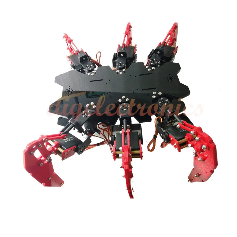 

DIY Aluminium Bionic Insect Robot Assembly Kit Metal Spider Robotic Frame With Digital Servo for arduino Programmable Education