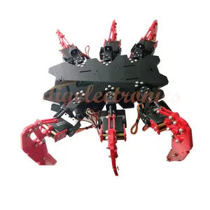DIY Aluminium Bionic Insect Robot Assembly Kit Metal Spider Robotic Frame With Digital Servo for arduino Programmable Education DIY Aluminium Bionic Insect Robot Assembly Kit Metal Spider Robotic Frame With Digital Servo for arduino Programmable Education