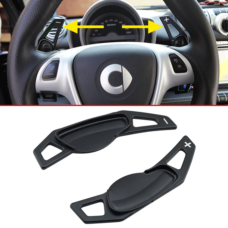 For Smart Fortwo W451 2007 2014 Aluminum Steering Wheel Gearshift Gear