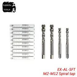 HSSE M2-M12 спиральный кран. M3X0.5 EX-SFT Метчик из алюминиевого сплава бит M12X1.75 EX-AL-SFT кран специального назначения для алюминия