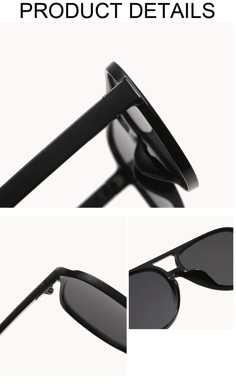 Oversized Square Aviator Sunglasses For Women Vintage Style_voghion.com