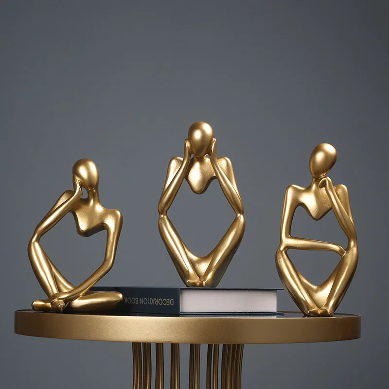 

Abstract Character Creative Resin Model Kit Home Decoration Living Room Study Office Art Model Home Decoration Accessories