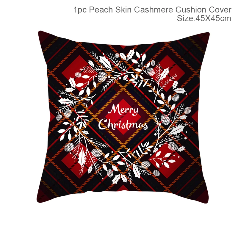 Pillow case 22 Рождественская Подушка Чехол Рождественские украшения для дома подарки на год Рождественский Декор Natal Noel - Цвет: Pillow case 22