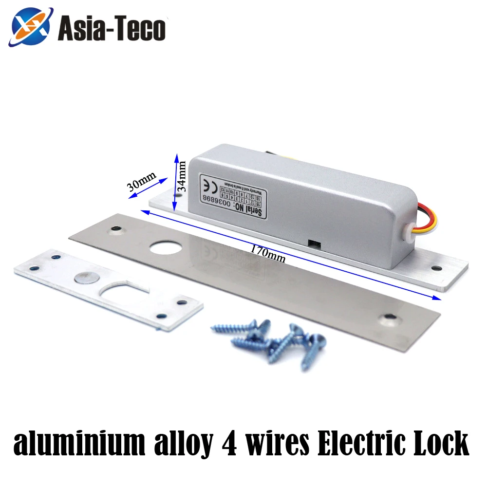Aluminium Alloy Electric Lock Time Delay Lock Dc 12v Fail Safe