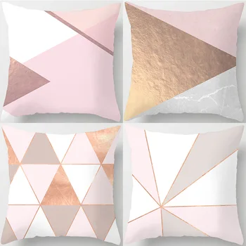 

Polyest Linen Fabric Strip Geometry JUSTCIE Justcie Pillowcase Bedding Pillow 45cm*45cm Home Decorative Bed Sofa Pillow Cover