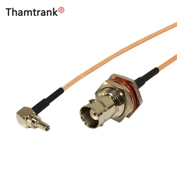 

RF BNC Switch CRC9 Pigtail Cable BNC Female Bulkhead Switch CRC9 Male Right Angle Connector RG316 Cable 15cm 6"