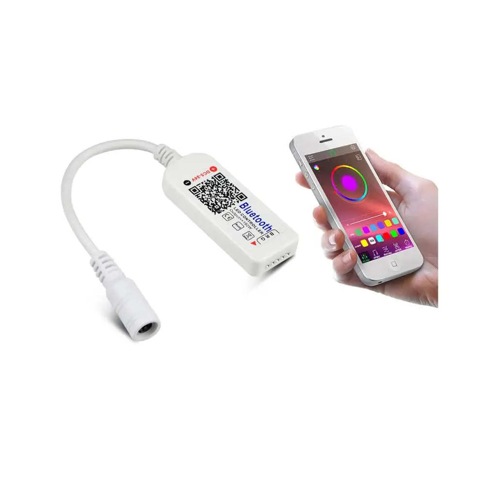 

RGB RGBW remote controller WIFI Bluetooth led controller for DC 5V 12V 24V LED Strip light tape Android Amazon Google IR remoter