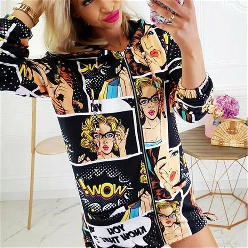 FREE SHIPPING Full Print Vintage Outwear Overcoat JKP4381