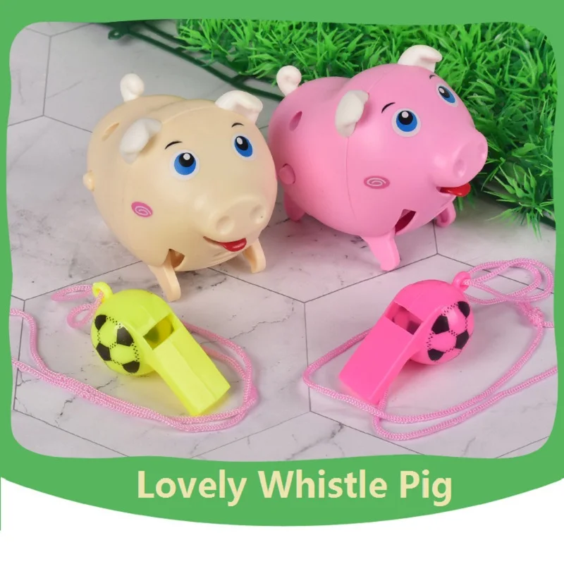 Новый электрический свисток для домашних животных Свинья Голосовое управление индукции будет работать свистком Милая Свинья с мигающими