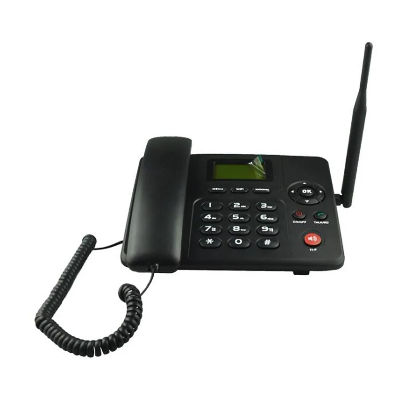 Telefone sem Fio com Fio Telefone com Função de Rádio Carregador para Escritório em Casa Desktop Mp3 Inglês Francês Espanhol Gsm Sms & fm - Imagem 2