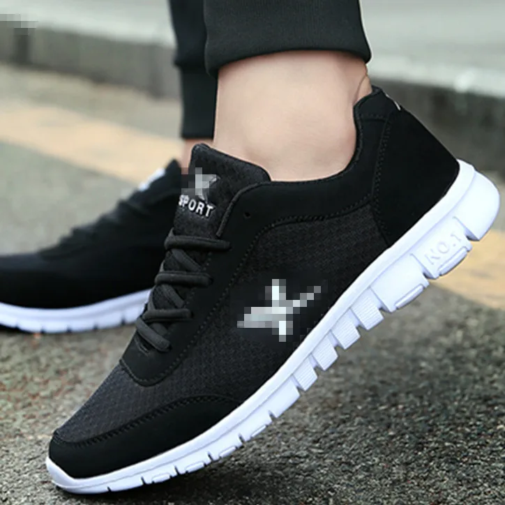 

Hot Selling Summer Mesh Shoes Breathable Lace-up Mesh MEN'S SHOES Tennis Shoes Athletic Shoes Men Casual Running Shoes