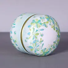 Мини жестяная коробка для хранения чая, кофе, конфет, круглый чехол, контейнер для свадебной вечеринки C63B