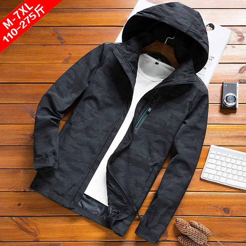 

2019 Spring And Autumn MEN'S Coat Plus-sized Loose-Fit Youth Outdoor Thin Elasticity Breathable Jacket for Men