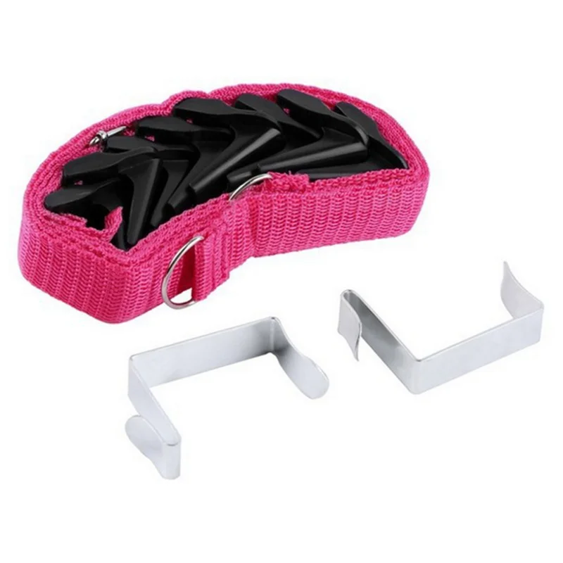 Adjustable Back Door Storage Hook Without Nails Behind The Door Cord Home Clothes Toys Shoes Hats Storage Tool Organizers - Цвет: XOI0188MR