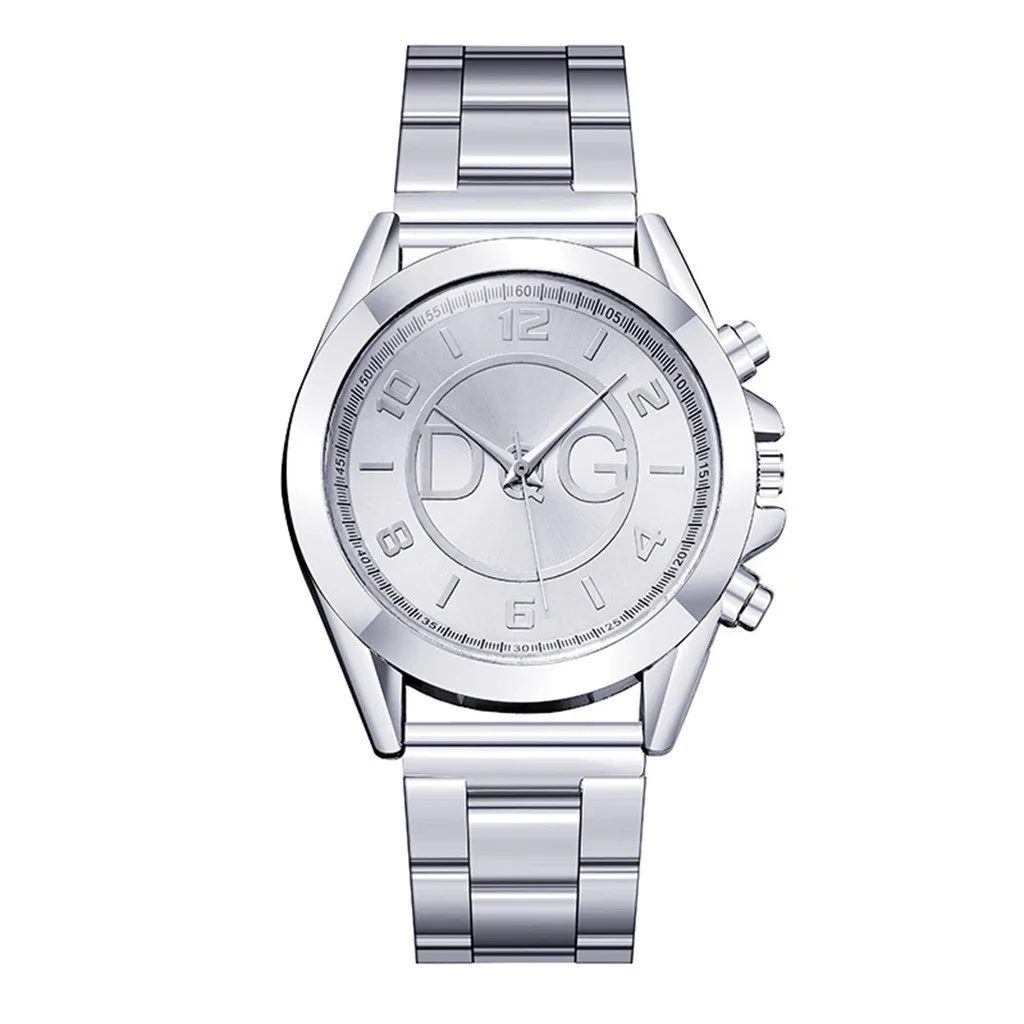 Модные женские кварцевые часы, роскошные бизнес часы со стальным ремешком, женские повседневные наручные часы, подарок на День Благодарения - Цвет: Silver