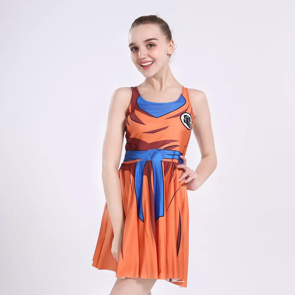 

Anime 3D Printed Dragon Ball Z Son Goku Harajuku Dresses S-4XL Vestidos Mujer Sexy Dress Cute Kawaii Dress