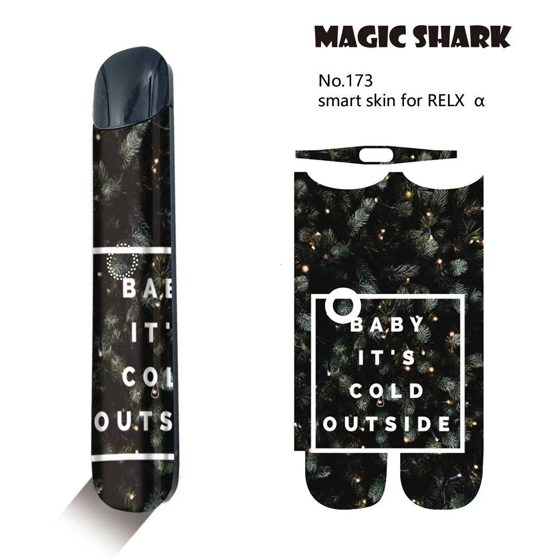 Защитный чехол наклейка Magic Shark розовая змея розовое золото защитная пленка из