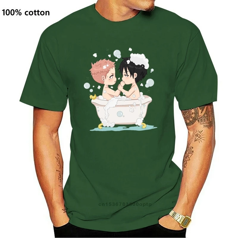 Забавная аниме-футболка 19 дней Chibi bath He Tian Jian Yi черная футболка с рисунком старый
