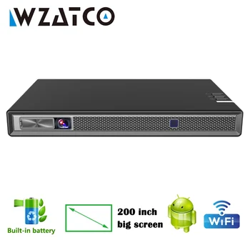 

WZATCO T5 MINI DLP Projector 4K 5G 200inch WIFI Smart Android for Home Theater Beamer Full HD 1080P Portable 3D Projector Beamer