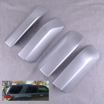 

CITALL 4pcs Car Silver Plastic Roof Rack Bar Rail End Shell Cover Cap Fit For Toyota 4Runner 2010-2013 2014 2015 2016 2017 2018