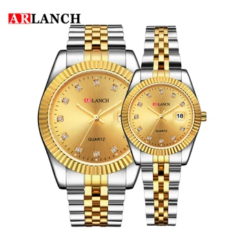 

ARLANCH Couple Watch Mens Watches Top Brand Luxury Quartz Watch Women Clock Ladies Dress Wristwatch Fashion Casual lovers Watch