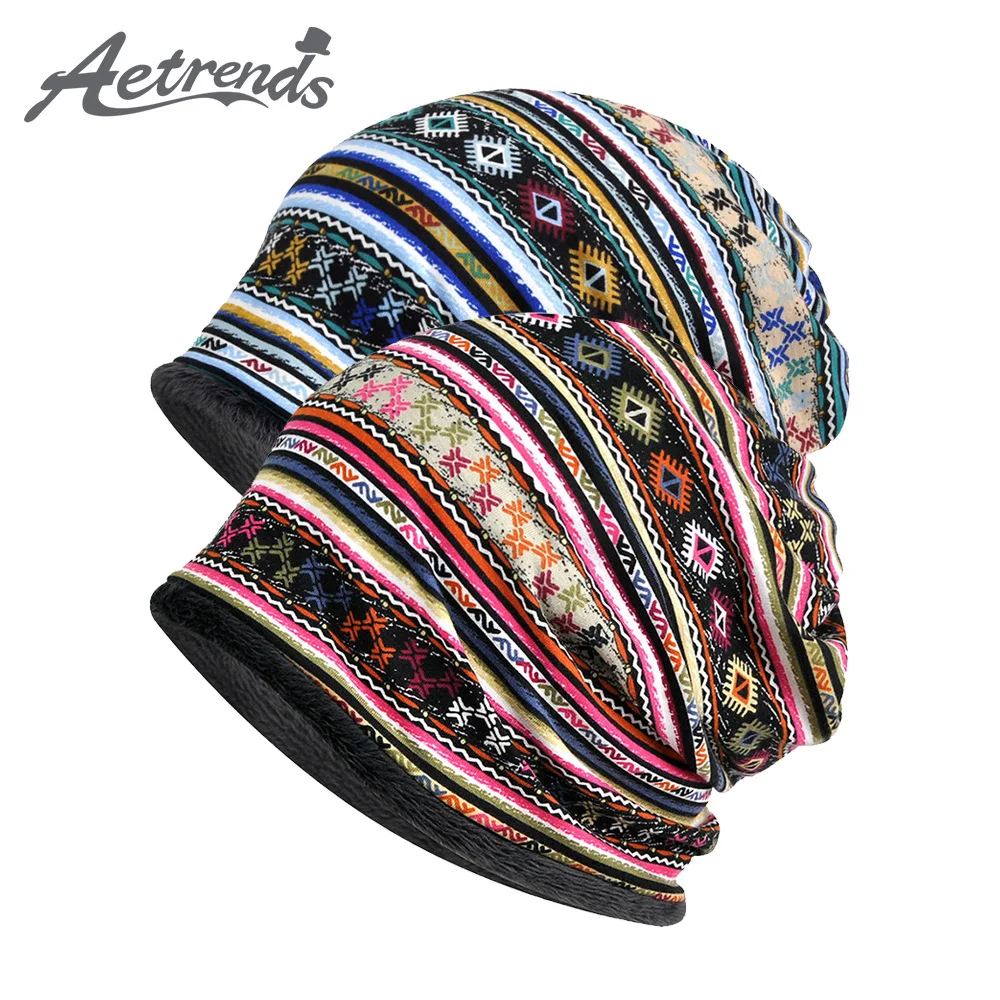 

[AETRENDS] Slouchy Beanie Hats for Women Men Winter Neck Warmer Collar Scarf Warm with Fleece Inside Z-10031