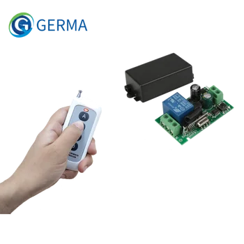 

GERMA Universal 433 MHz AC 220V 1 Channel Remote Control with 4ch Switch RF Transmitter Garage Learning 1527