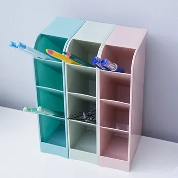 

Pencil Pen Holder Stationery Desk Container Storage Box Office Desktop Organizer