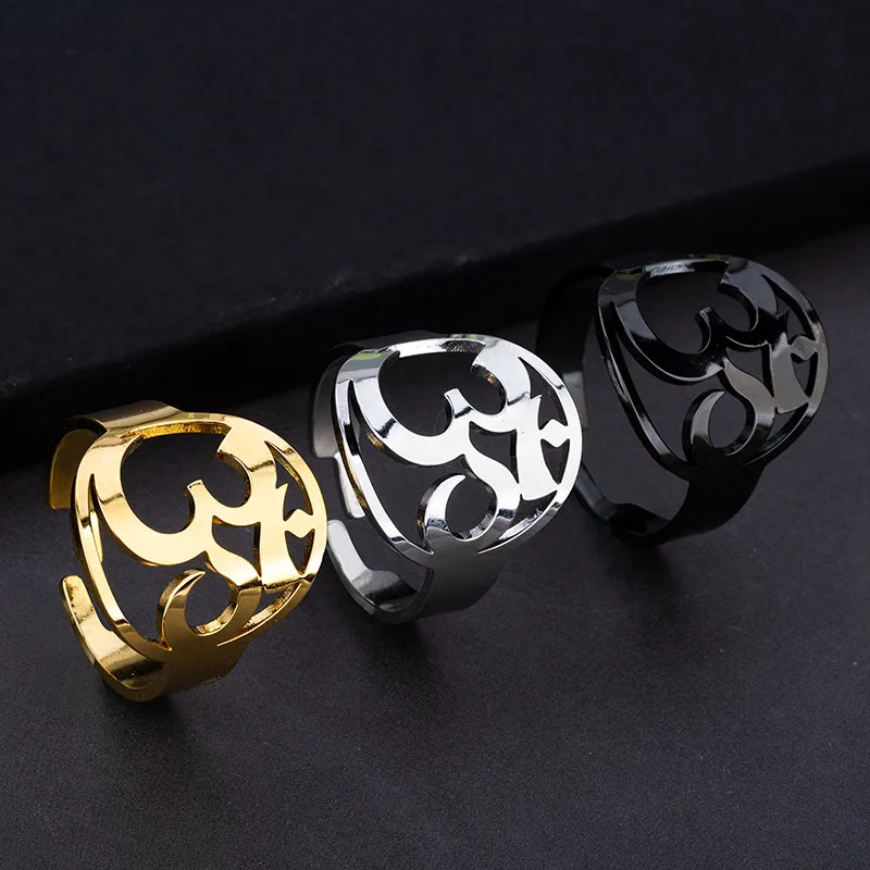 Модное кольцо из нержавеющей стали 316L Sri Yantra, символ амулета, женское мужское очаровательное кольцо, ювелирные изделия викинга
