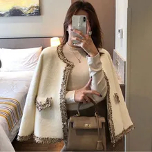 Короткая шуба из искусственного меха норки Женская пушистая куртка с бусинами