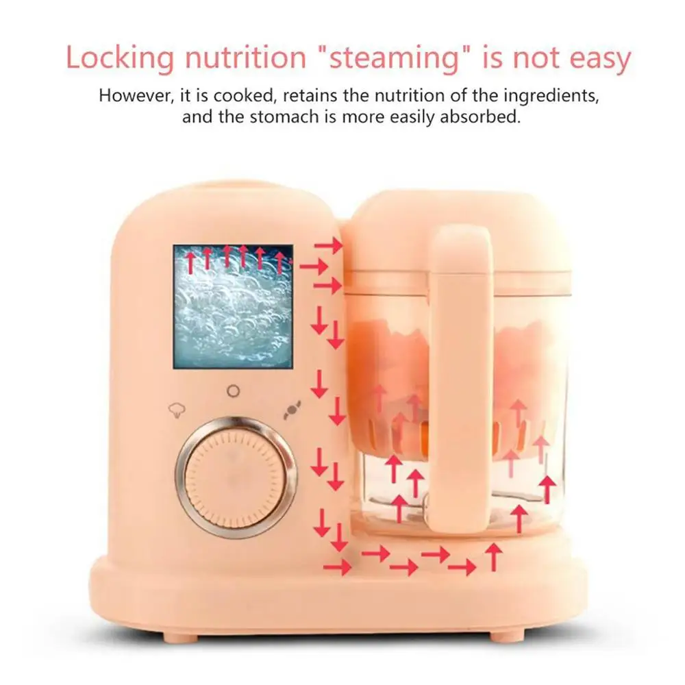 Electric Baby Food Maker Multifunction Children Food Cooking Maker Steamer Mixing Grinder Blenders Processor Juicing Stirring