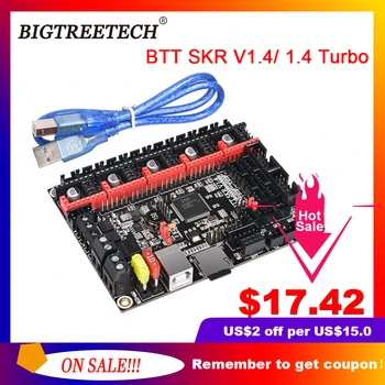 

BIGTREETECH BTT SKR V1.4 BTT SKR V1.4 Turbo 32 Bit Control Board Upgrade SKR V1.3 TMC2208 TMC2209 Driver for Ender3 3d Printer